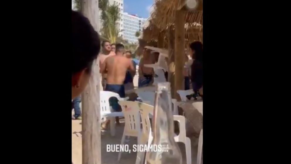 Batalla campal en México por un chancletazo.