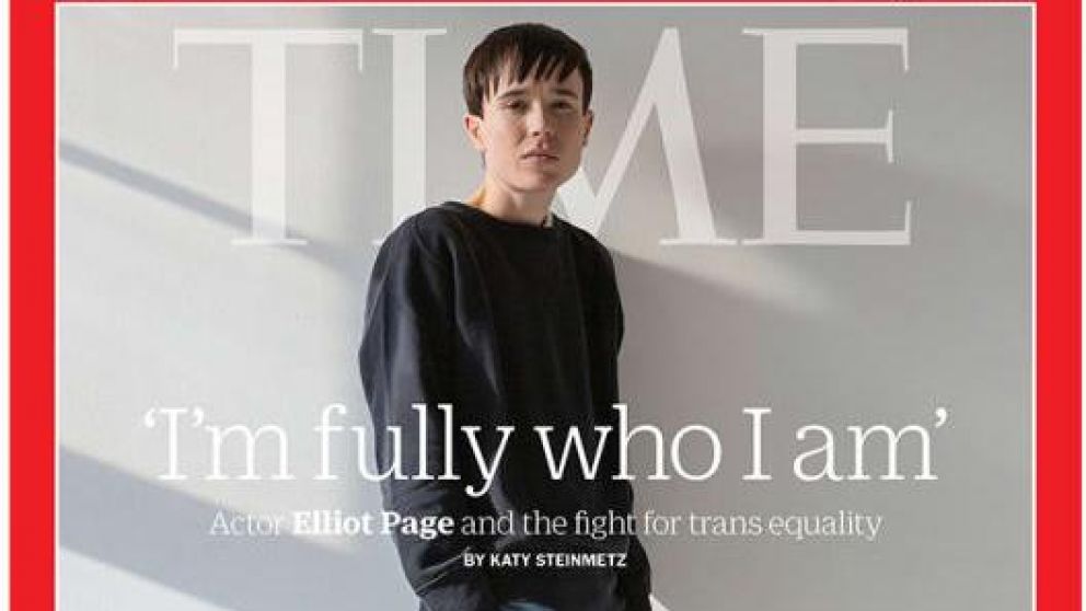 Elliot Page adelantó en su cuenta de Instagram la tapa de la revista Time que saldrá este viernes.