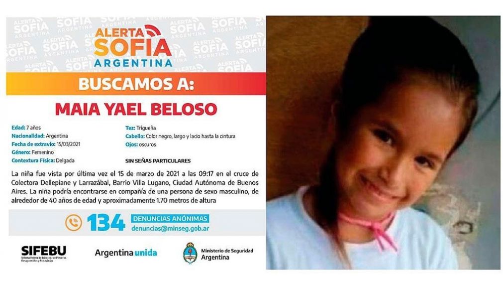 Alera Sof�a, el mecanismo usado por las fuerzas de seguridad para dar con Maia.