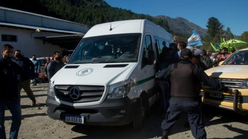 La manifestación ocurrió el sábado en Lago Puelo.