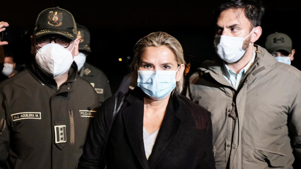 Jeanine Áñez, ex presidenta de facto de Bolivia, fue detenida (Télam).