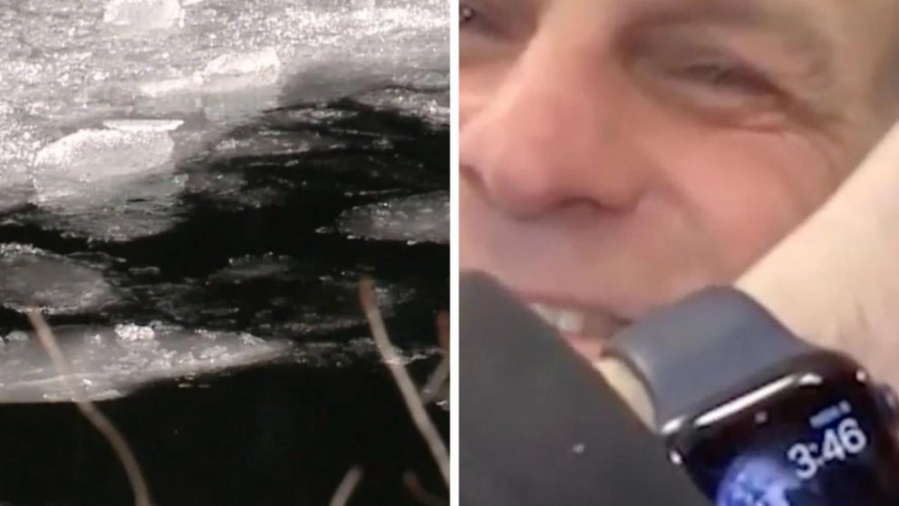 El hombre cayó en el agua y alcanzó a alertar a las autoridades. Ocurrió en Estados Unidos (Twitter).