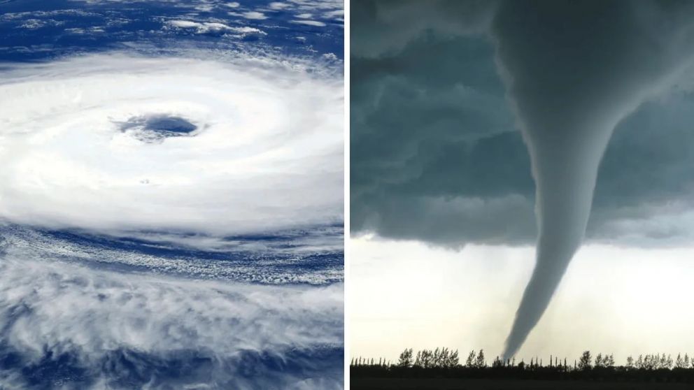 Estas son las principales diferencias entre un huracán y un tornado