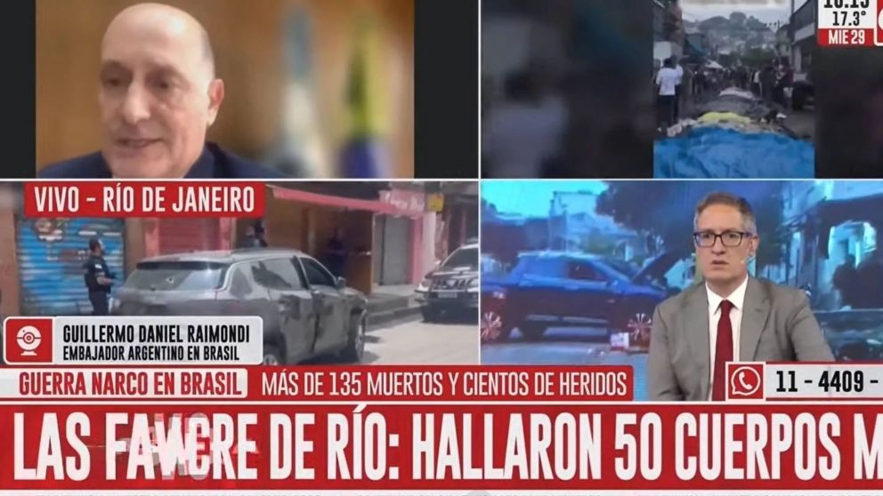 ¡Exclusivo de Crónica HD! El Embajador argentino en Brasil a los compratiotas: "Caminen con cuidado"