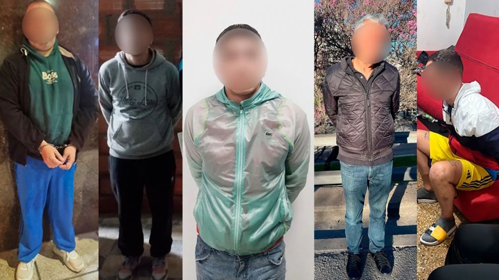 Los cinco de "La banda del Polo" fueron capturados este jueves.