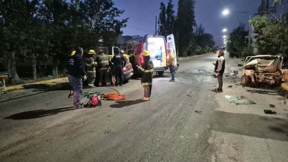 Lugar del impacto. Carril Gabrielli (ex Urquiza) en el límite entre Maipú y Guaymallén