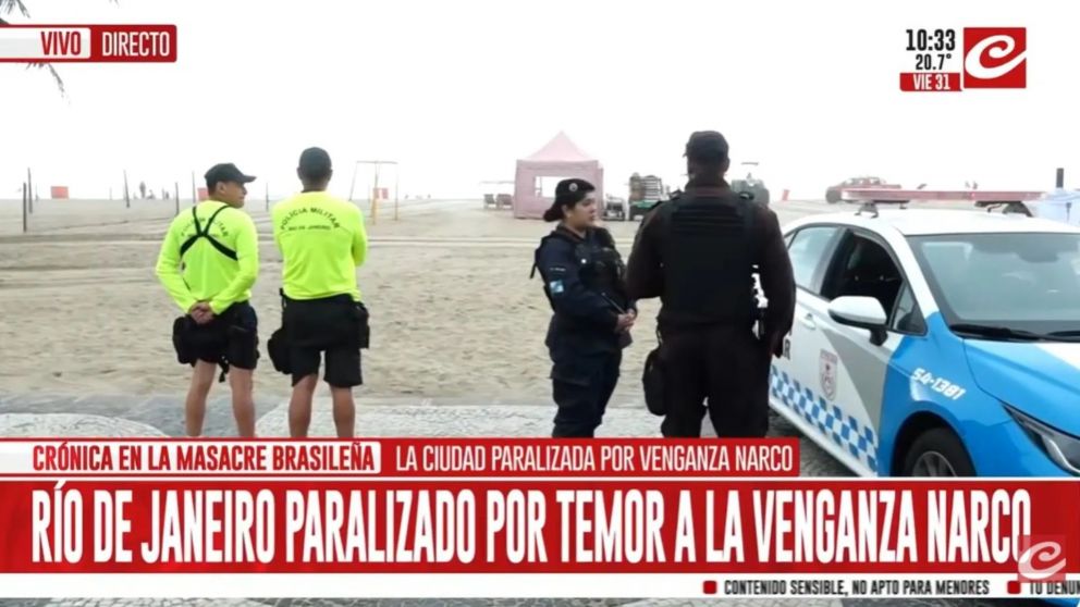 Río de Janeiro paralizada por temor a la venganza narco (Crónica HD).