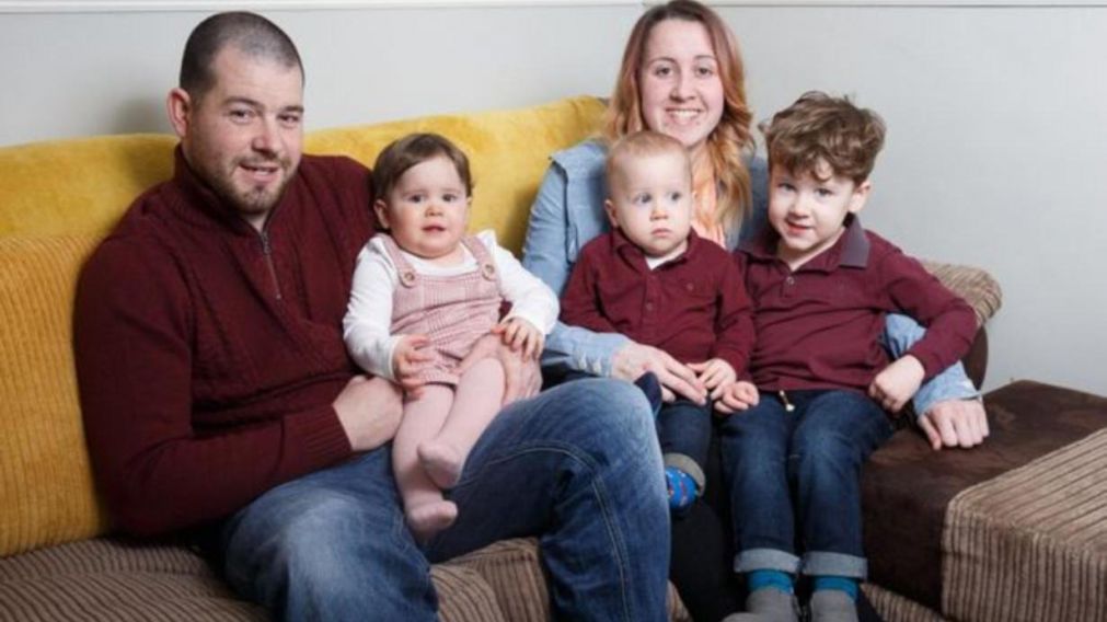 La familia completa, felicidad a pleno (Caters News Agency).