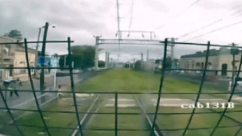 El conductor del tren llegó a frenar a tiempo.