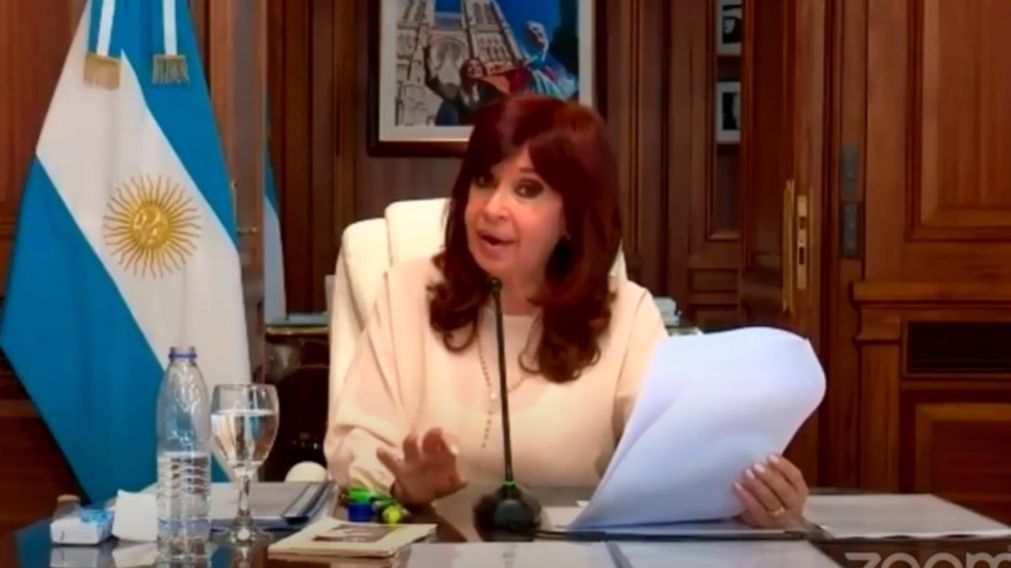 Cristina Fernández de Kirchner declara por Zoom ante la Cámara Federal de Casación Penal (Captura de Pantalla).