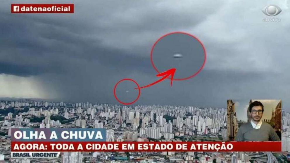 Así se vio al objeto volador no identificado (Captura de video).