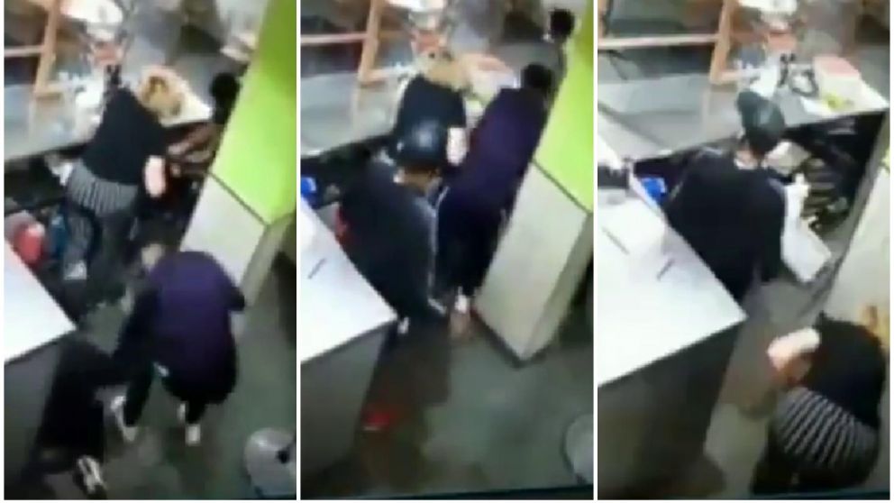 Así los ladrones se llevaron todo en tan solo segundos (Captura de video).