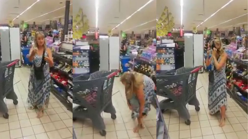 Se olvid� el barbijo e improvis� un tapabocas con su ropa interior