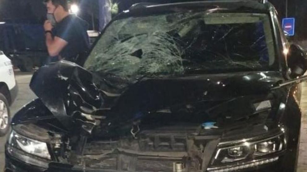 Así quedó el auto de Pablo Cavallero, a quien le abrieron una causa por "homicidio culposo" (Twitter).