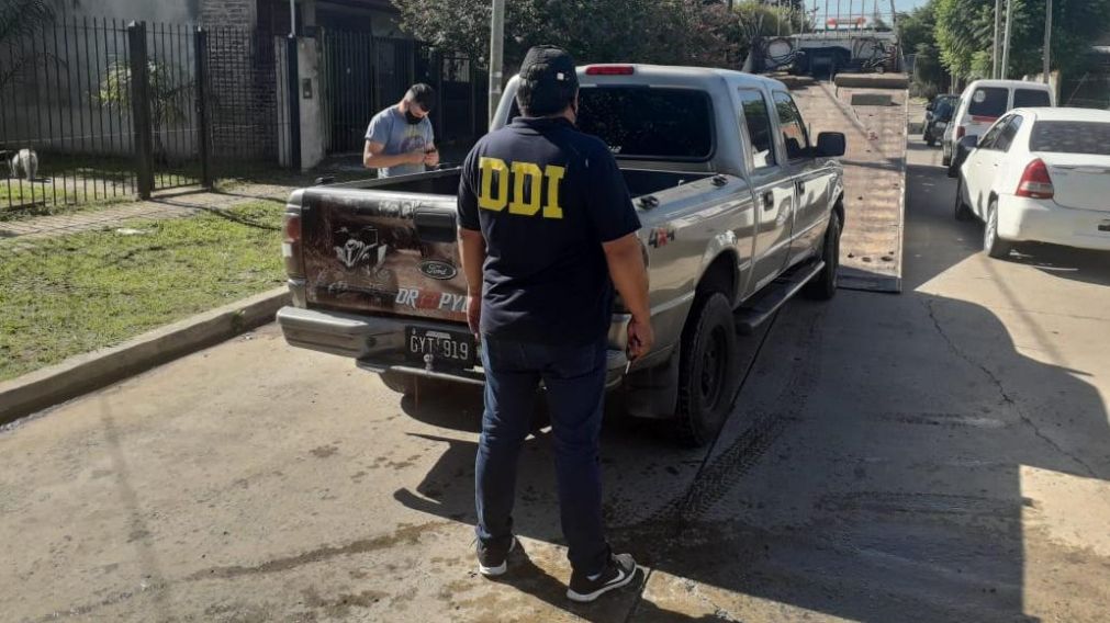 La camioneta que la víctima le vendió al estafador fue halladla por la DDI de Moreno-General Rodríguez.