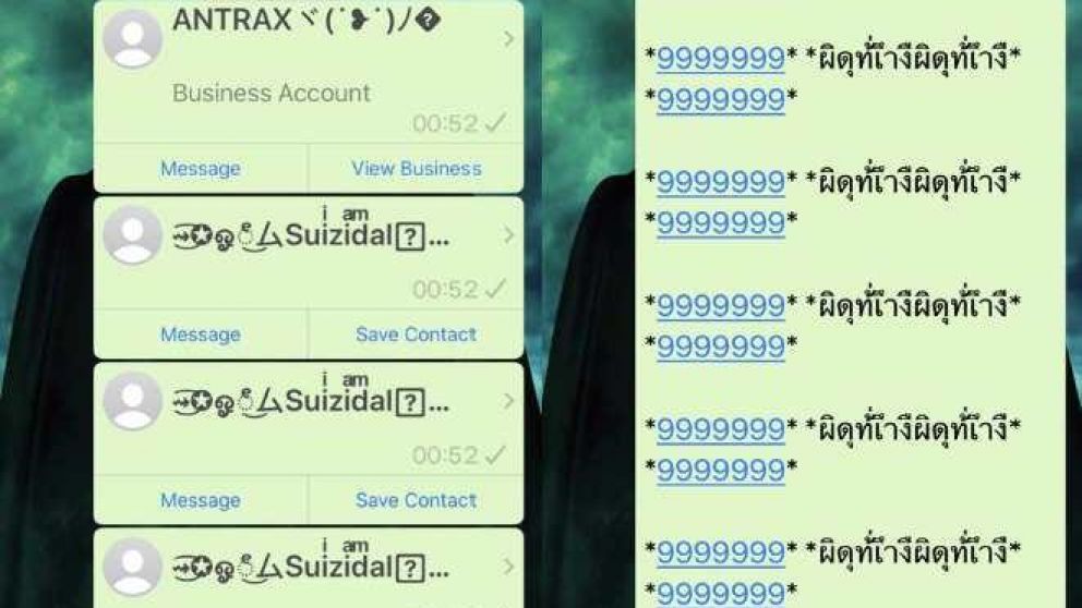 Los mensajes con c�digos binarios en WhatsApp.