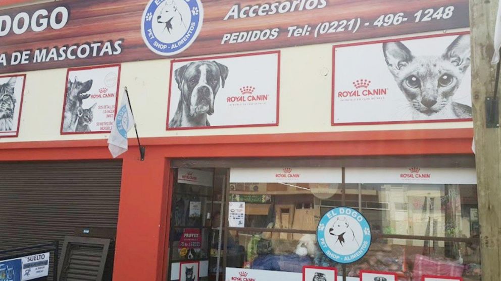 Los delincuentes ingresaron al pet shop y, además de robar, golpearon a tres perros (Diariohoy.net).