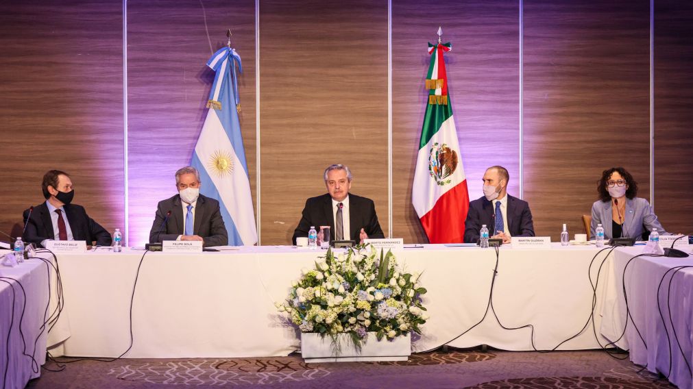 Del viaje no participaron Eduardo Valdés ni Taiana por el conflicto de las vacunas.