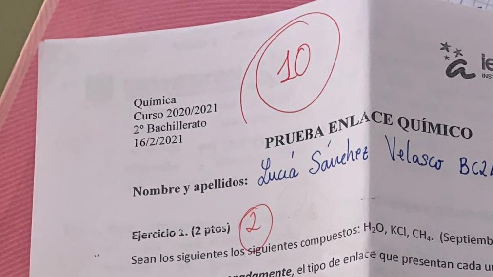 La estudiante compartió en sus redes sociales el emotivo mensaje de su profesor (Twitter)