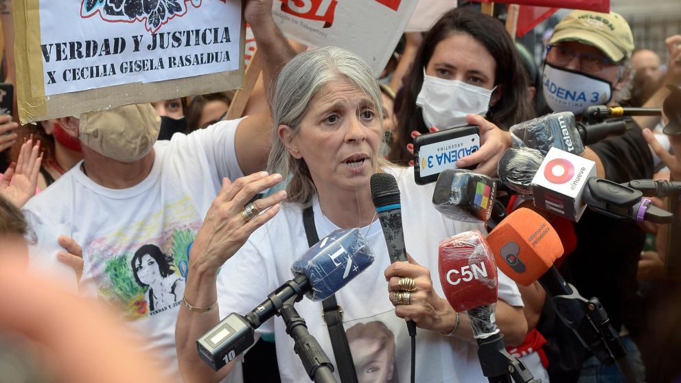 Patricia Nasutti, madre de Úrsula Bahillo, dijo que siente un "dolor desgarrador" por el femicidio de su hija (Crónica//Fernando Perez Re).
