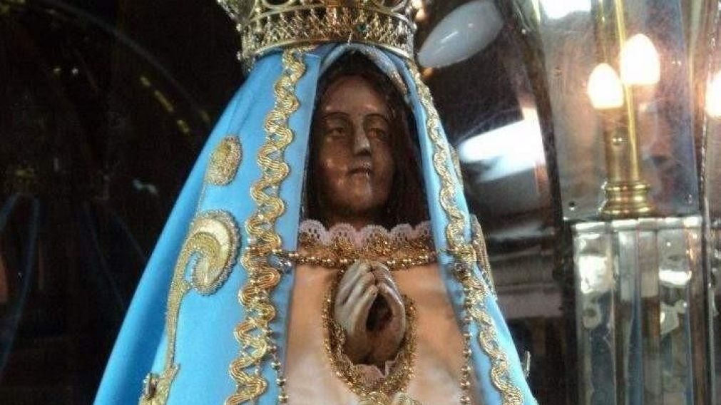 La Virgen del Valle recuperó su corona pocas horas después del "robo".
