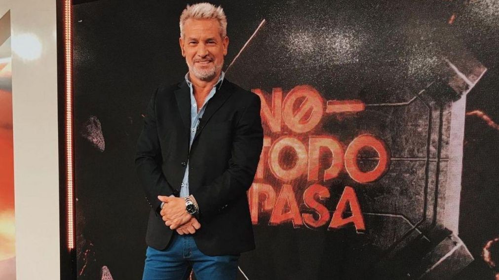 Mal momento del periodista Diego Díaz (Twitter).