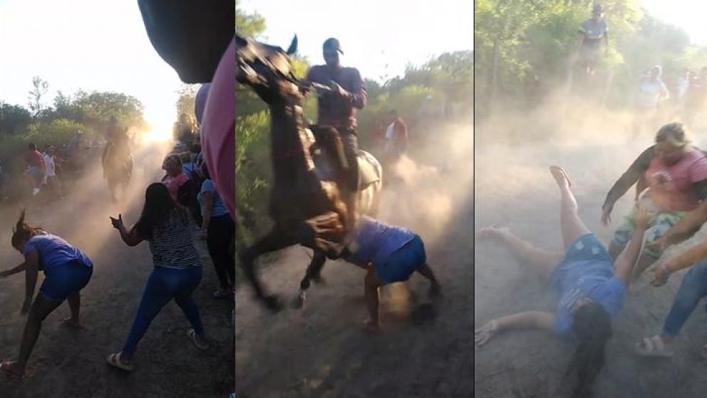 As� caballo en carrera clandestina mat� a una mujer.
