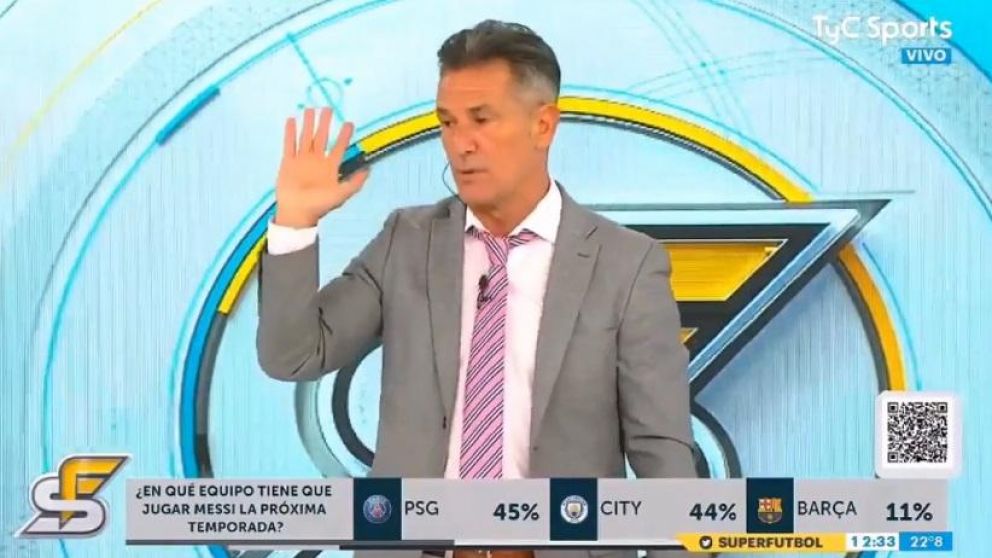 El conductor se burló de la voz de Julio César Falcioni.