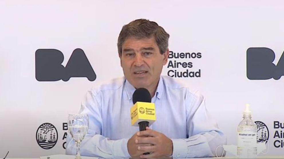 Fernán Quirós, secretario de Salud porteño, habló sobre la vuelta de las clases presenciales y sobre la vacunación (Captura de pantalla).