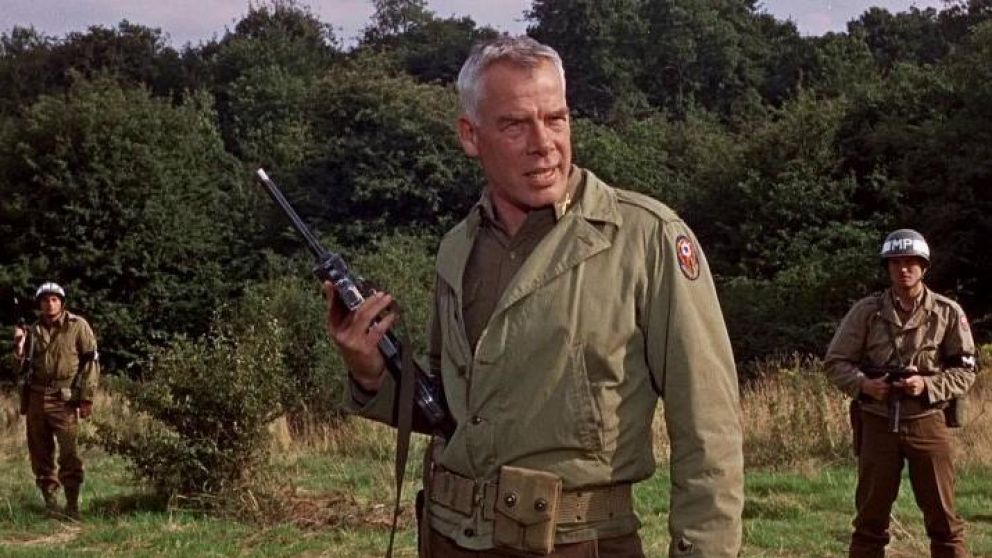 Lee Marvin y una de sus tantas pel�culas b�licas.