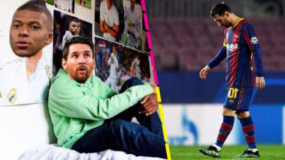 Tras la "paliza" al Barcelona, los mejores memes de Mbappé y Messi.