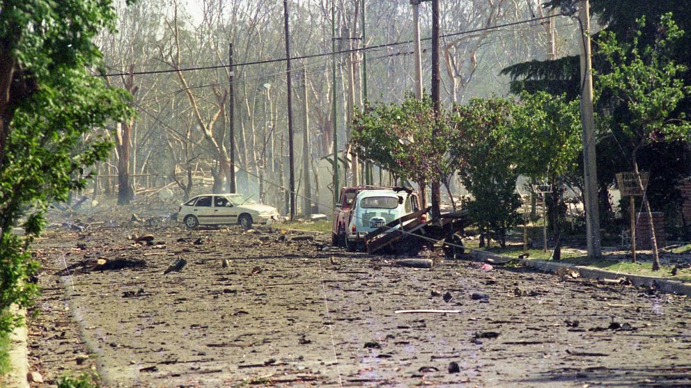 La explosión en 1995 dejó 7 muertos, más de 300 heridos y graves daños materiales en la ciudad cordobesa (Télam/Archivo).
