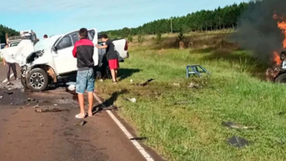 Impactante choque en la Ruta 12.
