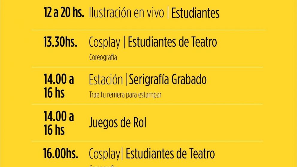 Convención de historiera e ilustración: todos los detalles