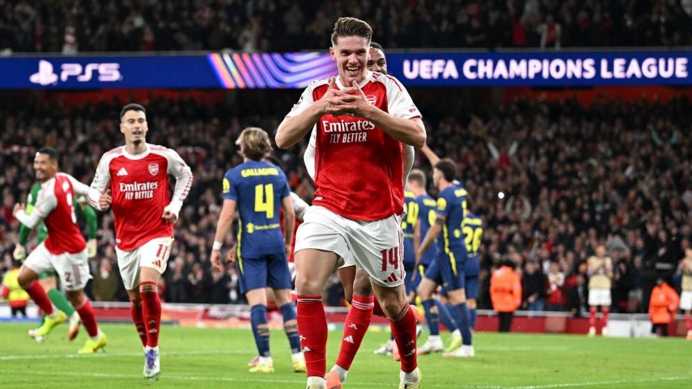 Con tres goles en seis minutos, Arsenal aplastó al Atlético de Madrid de los argentinos por la Champions League