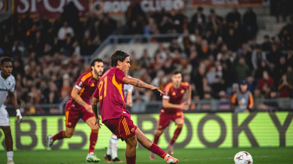 Video: gol de Paulo Dybala en la derrota de la Roma ante el Viktoria Plze, por la Europa League