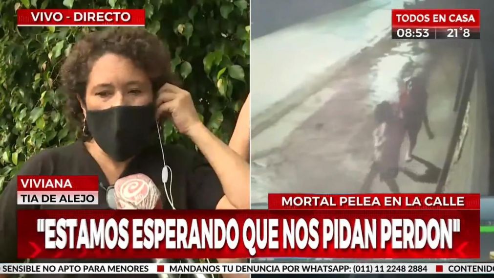 Viviana, la tía de Alejo Oroño, rompió el silencio y contó detalles de la relación de la víctima con su ex (Crónica HD).