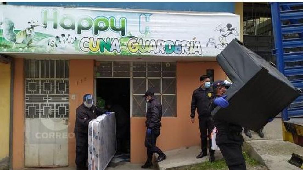 El prostíbulo utlizaba como fachada el cartel de la guardería infantil