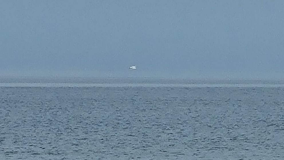 La nave fue registrada como descendiendo cerca del Cerro del Toro. 