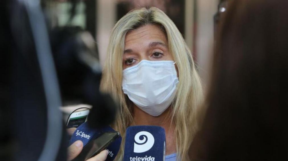 La fiscal Claudia Ríos hizo declaraciones a los medios.