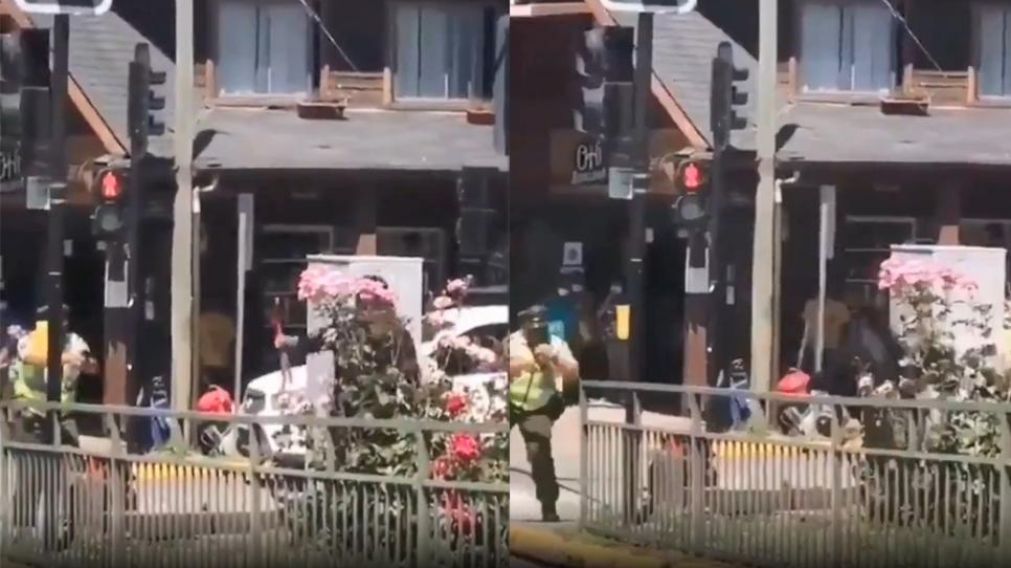 Así carabineros asesinaron a tiros a malabarista. (Captura de video)