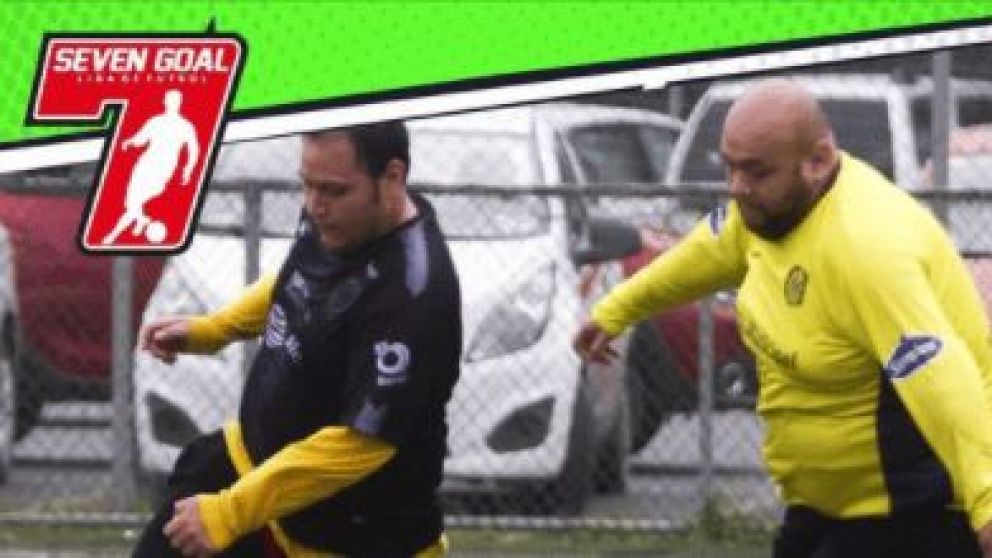 El póster del singular evento para gente excedida en peso.