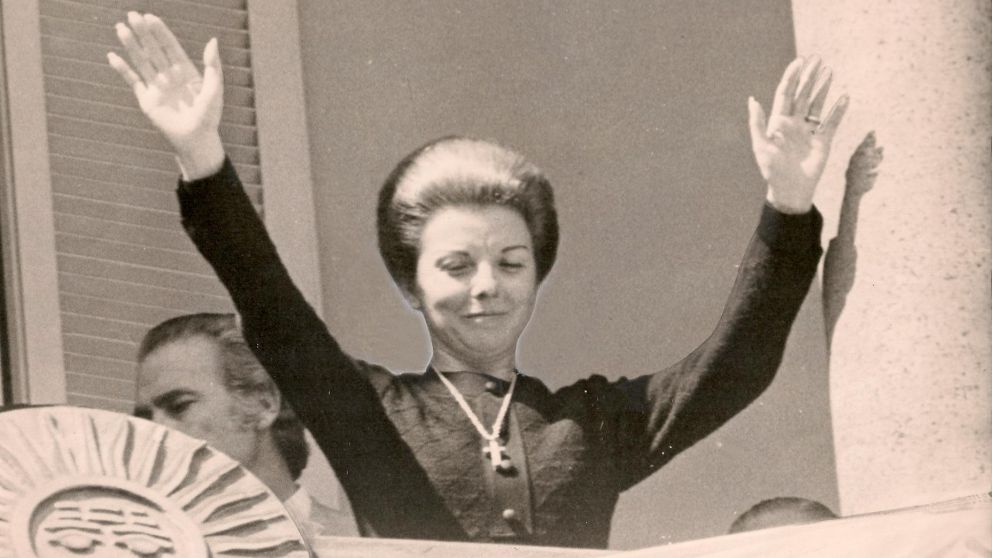 Tras la muerte de Perón (1974), Isabelita se convirtió en mandataria. (Archivo Crónica)