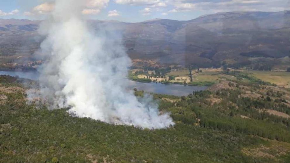 Los incendios de esta tarde en Cholila.