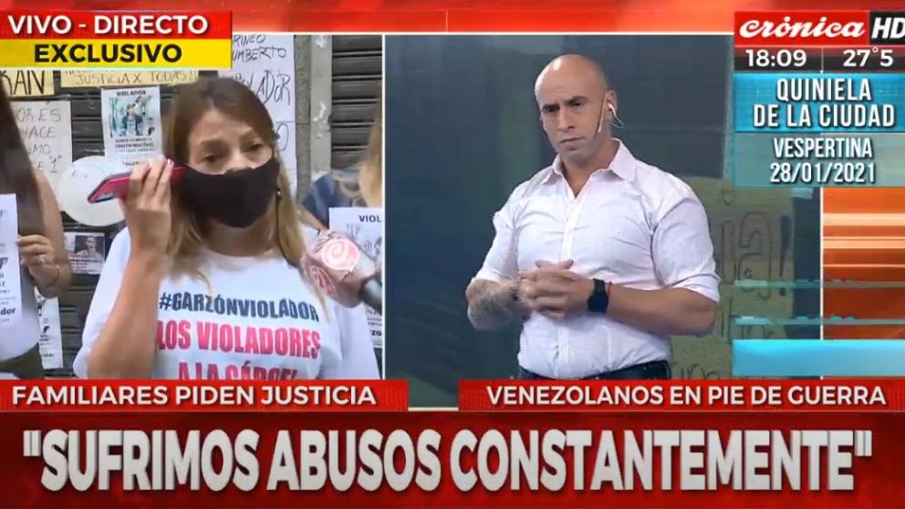 Patricia, amiga de la víctima, habló con Crónica HD, y reclamó justicia (Captura de Pantalla).
