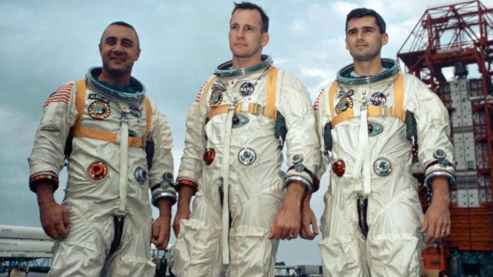 Los tres astronautas muertos en el Apolo I.