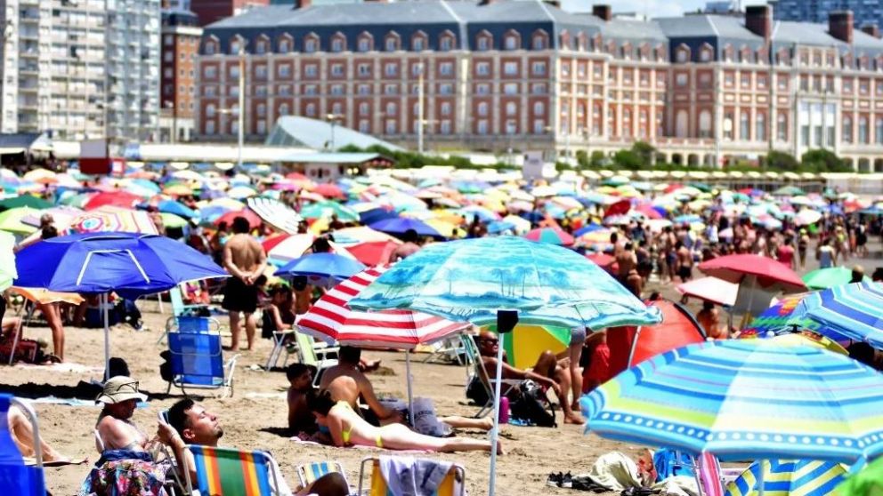 Postal de Mar del Plata de este fin de semana. (Gentileza: La Capital)