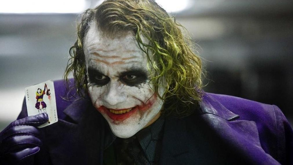 Heath Ledger en su papel del "Guasón".