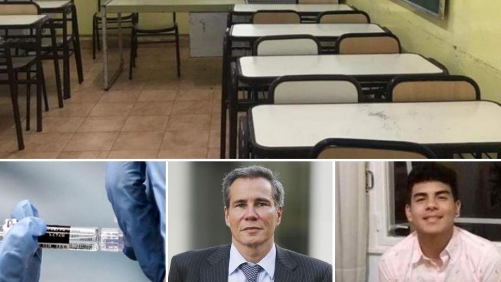 El debate en torno al inicio de las clases, la campaña de vacunación y los aniversarios de las muerte de Báez Sosa y Nisman.