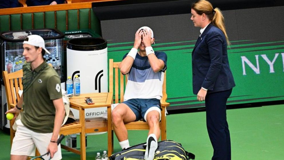 El estremecedor momento que vivió uno de los mejores tenistas del mundo en pleno partido: se rompió el tendón de Aquiles